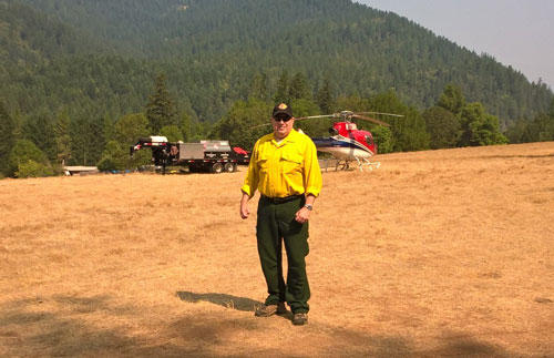 Helispot at Collier Butte Fire Camp