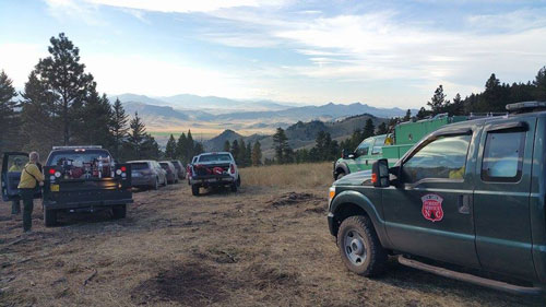 Strike Team assembles at Overlook of Holter Lake