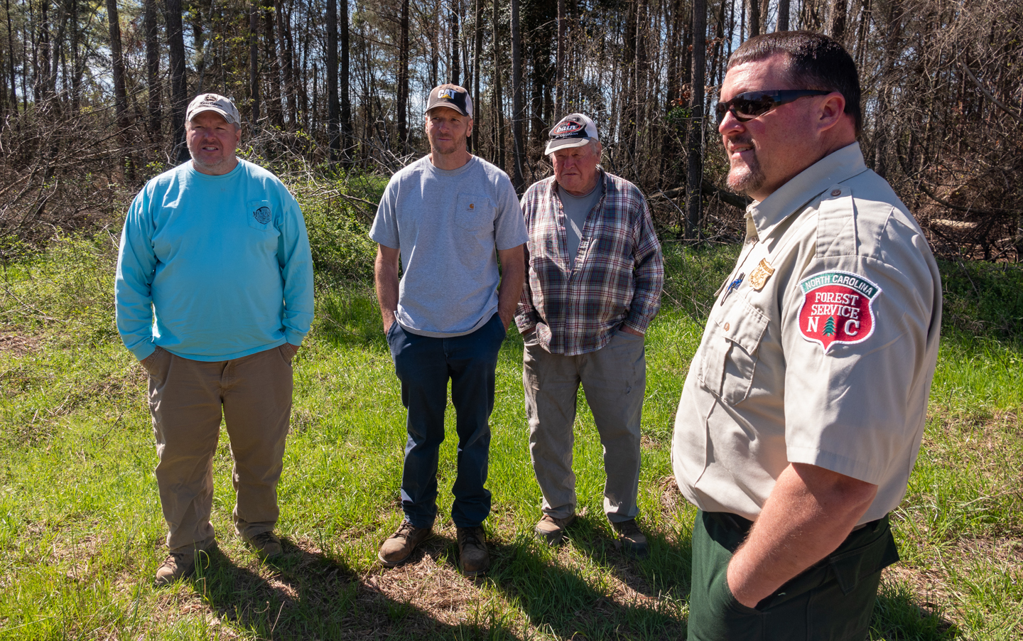 D3 Assistant District Forester Brad Allen with landowners