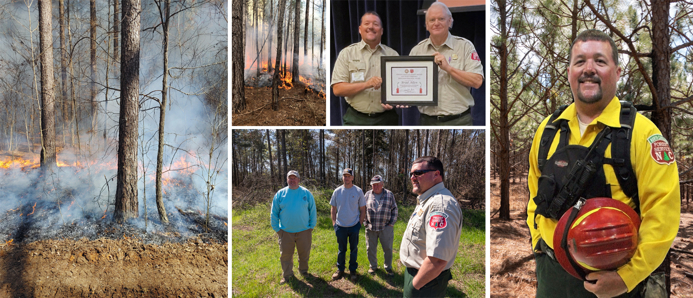 Brad Allen receives State Forester's Prescribed Burning Award